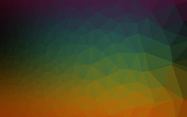 Dark Multicolor, Rainbow vector low poly texture.