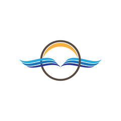 Waves Logo Template vector symbol