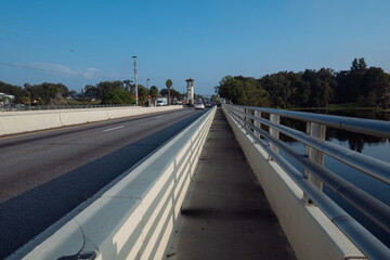 The landscape of Tampa and Hillsborough river in Florida