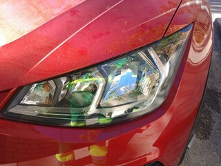lampa samochodowa przednia światło auto biała