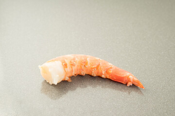 Filet tail of a crawfish