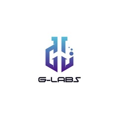 Obraz premium letter G,L labs logo design unique