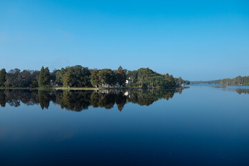 Obraz premium Town of Temple Terrace and Hillsborough river at Tampa, Florida 