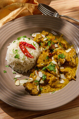 Indian Korma Curry Dinner