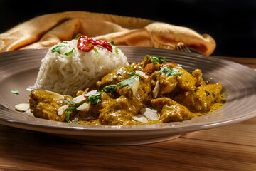 Indian Korma Curry Dinner