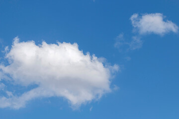 The perfect harmony of mountain and cloud with the sky