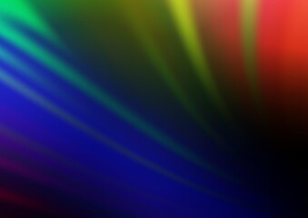 Dark Multicolor, Rainbow vector blurred shine abstract pattern.