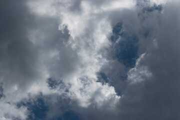 The perfect harmony of mountain and cloud with the sky