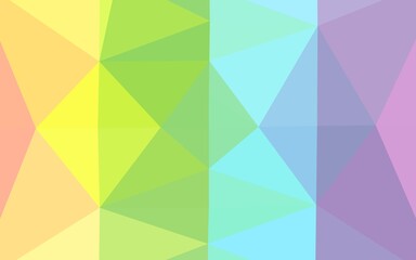 Light Multicolor, Rainbow vector low poly cover.