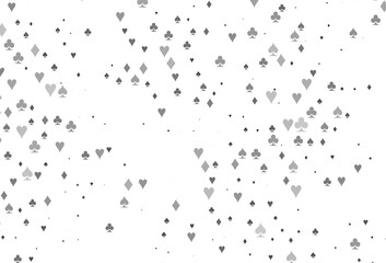 Light Black vector texture with playing cards.