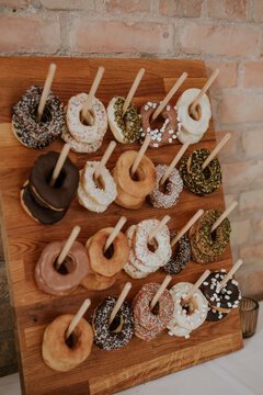 donut wall on a wedding