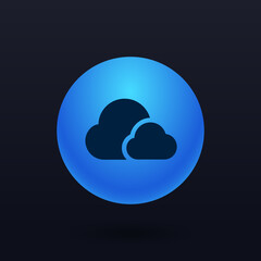 Clouds - Button