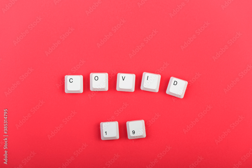 Fototapete keyboard keys. word 
