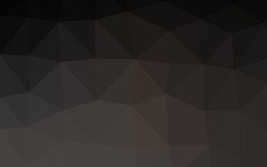 Obraz premium Dark Black vector polygon abstract background.