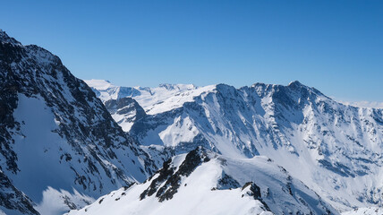 Fototapeta premium Mountain Range from Les Arcs