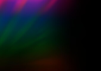 Dark Multicolor, Rainbow vector blurred bright pattern.