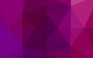 Light Purple vector polygon abstract backdrop.