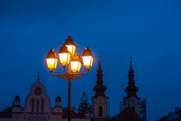 Fototapeta na wymiar street lamp in night