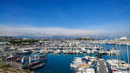 Fototapeta na wymiar Port de la ville de Nice