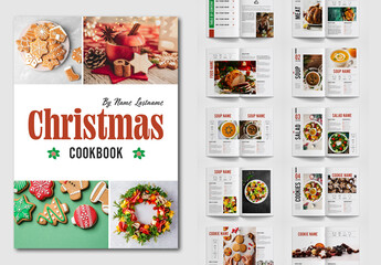 Christmas Cookbook Layout