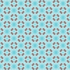 Vector seamless pattern texture background with geometric shapes, colored in blue, grey, white colors.