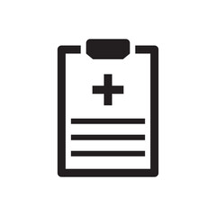 Fototapeta premium Medical clipboard icon - hospital clipboard icon 