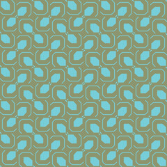 Vector seamless pattern texture background with geometric shapes, colored in green, blue colors.