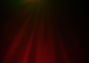Dark Green, Red vector blurred bright background.