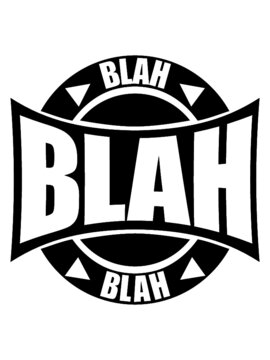 Logo Blah Stempel 