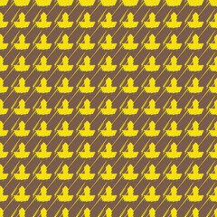 Vector seamless pattern texture background with geometric shapes, colored in yellow, brown colors.