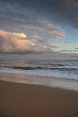 sunset on the beach