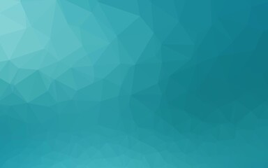 Fototapeta premium Light BLUE vector blurry triangle pattern.