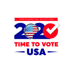 2020 Presidential Election. 2020 United States of America Presidential Election. Vote America Presidential Election Vector Design. Vote day, November 3. US Election.