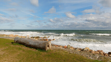 Fototapeta premium Ostseeküste bie Damp