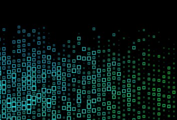 Dark Blue, Green vector template with rhombus.