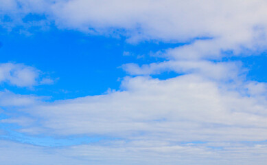 Image of a partly cloudy and partly clear sky during the day