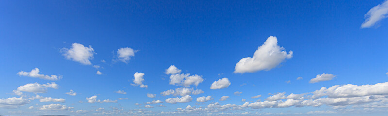 Image of a partly cloudy and partly clear sky during the day