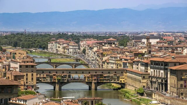 4K Timelapse Ponte Vecchio, Florence