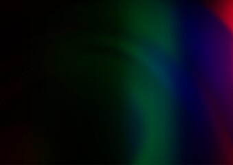 Fototapeta premium Dark Multicolor, Rainbow vector blurred bright background.
