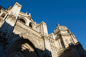 Toledo Cathedral at sunset. Toledo, Spain.