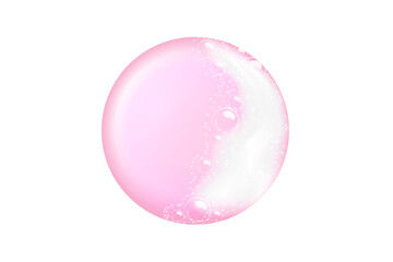 Bar of soap..Realistic vector illustration.Shampoo bubbles texture.