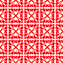 Classic Pattern Ornament, Seamless Floral Geometric Pattern for Design Wallpaper, Fashion Print, Trendy Decor, Home Textile, Retro Decor Vector Illustration.