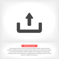 Downloading  vector icon , lorem ipsum Flat design