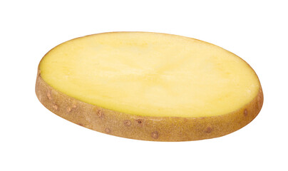 Young potatoes slice
