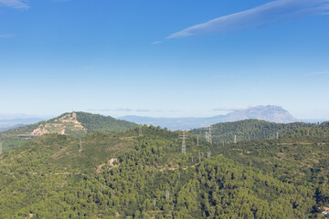 Montserrat Mountains from Collserola