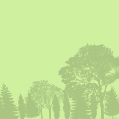 forest background grreen blue template