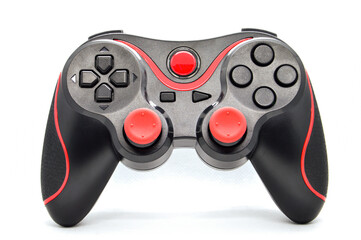 The joystick is used to control the game.