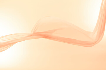 揺れる布、ベージュ