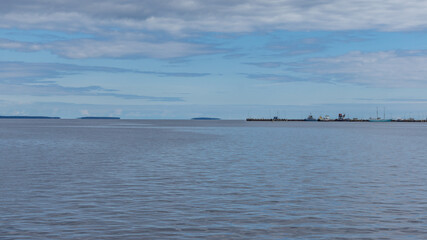 Flying Islands in lake Onega, Petrozavodsk, Karelia, August 2020