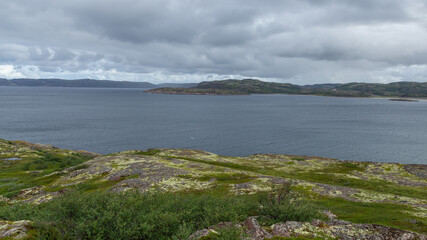 The coast of the Barents sea, Teriberka, August 2020, Russia
